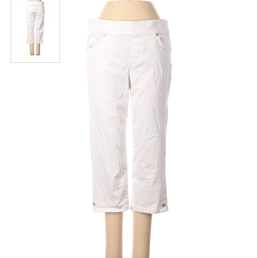 Gloria Vanderbilt Avery Capri Cropped Pants Women's 4 Petite 4P Slimming Effect